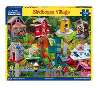 White Mountain Puzzles Birdhouse Village - 500 Piece Jigsaw Puzzle