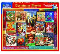 White Mountain Puzzles Christmas Books - 1000 Piece Jigsaw Puzzle