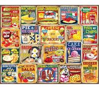 White Mountain Puzzles - Classic Food Combos - 1000 Piece Jigsaw Puzzle