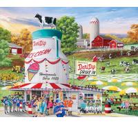 White Mountain Puzzles Dairy Bar 1000 Piece Puzzle, 1 EA