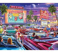 White Mountain Puzzles Drive-in Movie - 1000 Piece Jigsaw Puzzle