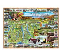 White Mountain Puzzles Finger Lakes 1000 Piece Jigsaw Puzzle