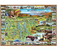 White Mountain Puzzles Finger Lakes - 1000 Piece Jigsaw Puzzle