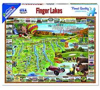 White Mountain Puzzles Finger Lakes - 1000 Piece Jigsaw Puzzle