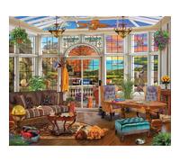 White Mountain Puzzles Garden Room 1000 Piece Jigsaw Scenic Landscape Puzzle