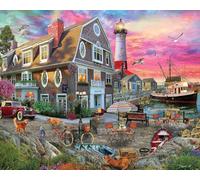 White Mountain Puzzles - Harbor Inn - 1000 Piece Jigsaw Puzzle