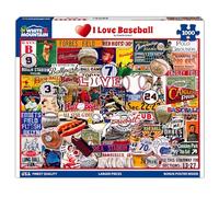 White Mountain Puzzles - I Love Baseball - 1000 Piece Jigsaw Puzzle