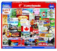 White Mountain Puzzles I Love Canada-1000 Piece Jigsaw Puzzle