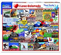 White Mountain Puzzles I Love Colorado - 1000 Piece Jigsaw Puzzle