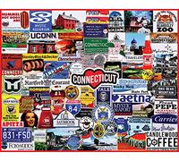 White Mountain Puzzles I Love Connecticut, 1000 Piece Jigsaw Puzzle