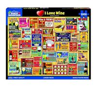 White Mountain Puzzles - I Love Wine - 1000 Piece Jigsaw Puzzle | Large Pieces, Gift for Adults and Family, 24"x30" in