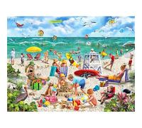White Mountain Puzzles Jigsaw (1000 Piece), Beach Day Seek and Find