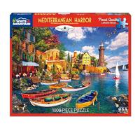 White Mountain Puzzles Mediterranean Harbor, 1000 Pieces Jigsaw Puzzle