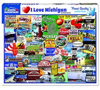 White Mountain 1221 Michigan Collage Jigsaw Puzzle, 1 EA