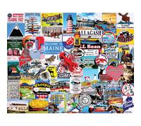 White Mountain Puzzles New I Love Maine, 1000 Piece Jigsaw Puzzle