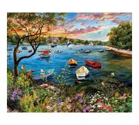 White Mountain Puzzles Quiet Harbor, 1000 Piece Jigsaw Puzzle