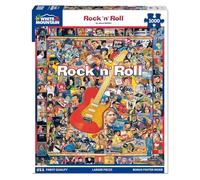 White Mountain Puzzles Rock 'N Roll - 1000 Piece Jigsaw Puzzle | Large Pieces, Gift for Adults and Family, 24"x30" in, Icons Collage