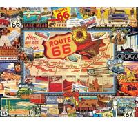 White Mountain Puzzles Route 66-1000 Piece Jigsaw Puzzle