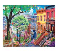 White Mountain Spring in The City Puzzle 1000 Piece Seasonal Jigsaw Puzzles for Families