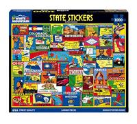 White Mountain Jigsaw Puzzle – State Stickers – 1000 Pieces