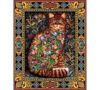 White Mountain Puzzles Tapestry Cat