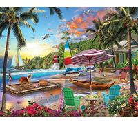 White Mountain Puzzles Tropical Paradise, 1000 Pieces Jigsaw Puzzle