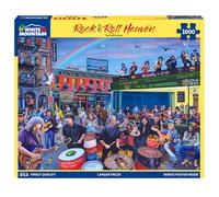White Mountain Rock and Roll Heaven Puzzles for Adults 1000 Pieces Fun Music Jigsaw Puzzle for Family