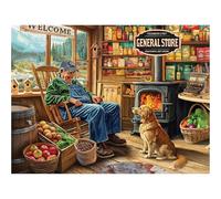 White Mountain The General Store Puzzle 500 Piece Vintage Jigsaw Puzzles for Adults