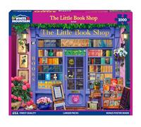 White Mountain The Little Book Shop Puzzle 1000 Piece Library Jigsaw Puzzles for Adults and Women