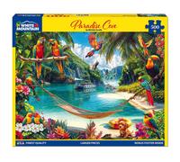 White Mountain Tropical Paradise Cove Puzzle 500 Piece Summer Beach Jigsaw Puzzles for Adults Children and Families
