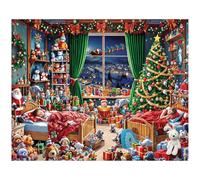 White Mountain TWAS The Night Before Christmas 1000 Pieces Jigsaw Puzzle for Adults and Families