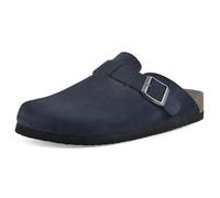 WHITE MOUNTAIN Women's Bari Comfort-Molded Clogs, Navy/Suede, 10