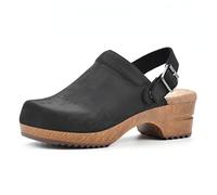 WHITE MOUNTAIN Women's Being Clog, Black/Nubuck, 5.5 UK