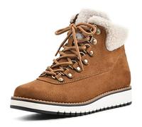WHITE MOUNTAIN Women's Cozy Ankle Boot, Tobacco/Fabric, 7.5 UK