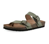 WHITE MOUNTAIN Women's Grams Flat Sandal, Sage Green/Suede, 8 UK