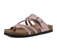 WHITE MOUNTAIN Women's Hayleigh Flat Sandal, Blush/Suede, 9 UK