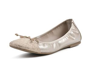 WHITE MOUNTAIN Women's Sunnyside Ii Ballet Flat, Ant Gold/Multi/Esprint, 8 UK