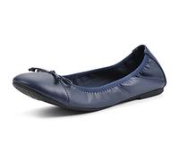 WHITE MOUNTAIN Women's Sunnyside Ii Ballet Flat, Navy/Smooth, 7.5 UK