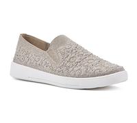 White Mountain Women's Unit Sneaker, Gold/Fabric, 7 UK
