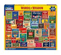White Mountain Words of Wisdom, 1000 Piece Jigsaw Puzzle | Large Pieces, Gift for Adults and Family, 24"x30" in, Inspirational Quote Collage