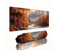 White Mouse Mat Mountain Mouse Pad Desk Mat 1000x500x3mm, Table Mats, Soft Smooth Surface and Anti-Slip Rubber Base, Improved Precision and Speed, Desk Accessories for Men PC, Laptop, Office 0B-211