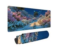 White Mouse Pad Large 1200x600x3mm, Nature Mouse Mat Waterproof Desk Mat with 3MM Stitched Edges, Non-Slip Rubber Base Mousepad Computer Accessories for Gaming, Office, Gifts for Women -zjn2509RN