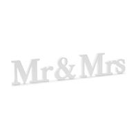 White Mr & Mrs Wooden Signs, Wedding Table Signs, Rustic Table Decor