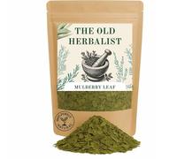 White Mulberry Leaf Tea Loose 50 g - Herbal Morus Alba Infusion for Wellbeing & Balance - 100% Natural, Caffeine-Free Loose Leaf Tea by The Old Herbalist