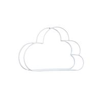 (White) Multi-Function Storage Rack Wall Hanging Rack Cloud Shaped Floating Shelf Rack