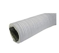 White Multi-Layered Flexible Duct Hose 125mm / 3m PVC Wire Reinforced Ducting Vent Pipe