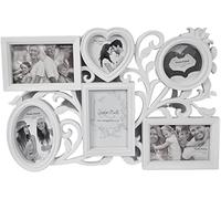 White Multi Wall Photo Frame ornate scroll detail