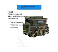 (WHITE) Multifunctional Tool Bag Nylon Fabric Tool Belt Screwdriver Kit Holder Tool Bag Pocket Pouch Bag Electrician Waist Pocket