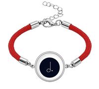 White Music Dotted Mim Black Lucky Red String Bracelet Rope Bracelet Handmade