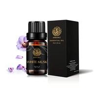 White Musk Essential Oil for Diffuser, Therapeutic Grade White Musk Scented Oil, Aromatherapy Essential Oil White Musk Fragrance for Massage, Humidifier 0.33oz-10 ml